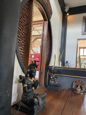 The tonic room where all the concocting happens 🧪  at The Seeds of Life in Ubud