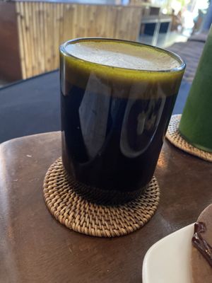 The ‘Zazen’ - Reishi hot tonic with He Sho Wu, cinnamon, Gynostemma tea, chocolate, and coconut oil   at The Seeds of Life in Ubud