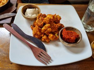 Spicy cauliflower at The Seeds of Life in Ubud