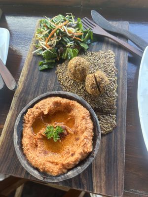 hummus & falafel   at The Seeds of Life in Ubud