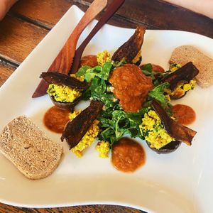 The classic breakfast   at The Seeds of Life in Ubud