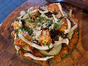 Tuesday special - Smokey Hawaiian pizza   at The Seeds of Life in Ubud