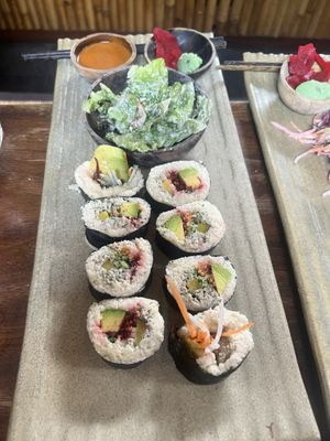 Sushi roll   at The Seeds of Life in Ubud