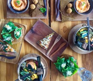 Pizzas, SOL Bowls and Falafals  at The Seeds of Life in Ubud