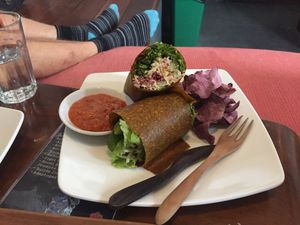 the vegetable wraps at The Seeds of Life in Ubud