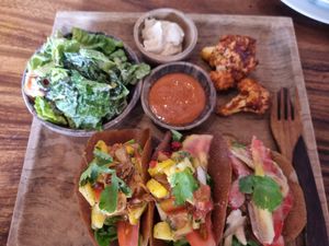 Taco dish at The Seeds of Life in Ubud