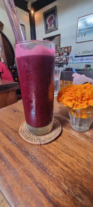 Beetroot & ginger juice at The Seeds of Life in Ubud