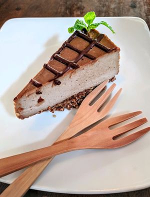 Mocha cheesecake. Orgasmic. at The Seeds of Life in Ubud