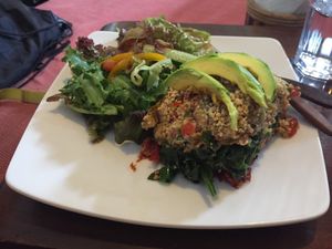 Raw lasagna  at The Seeds of Life in Ubud