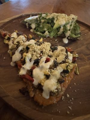 Tomato marinara pizza slice with veges .. the winner!  at The Seeds of Life in Ubud