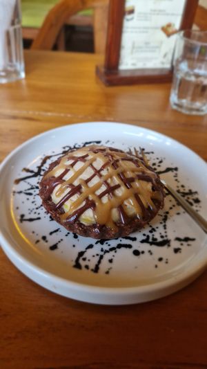 Bananen caramel  Törtchen at The Seeds of Life in Ubud