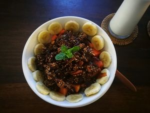 Granola bowl at The Seeds of Life in Ubud
