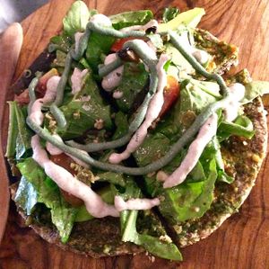 raw pizza at The Seeds of Life in Ubud