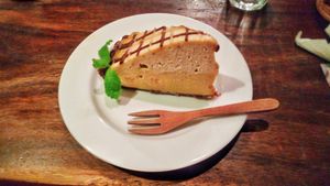 Banana cream cake at The Seeds of Life in Ubud