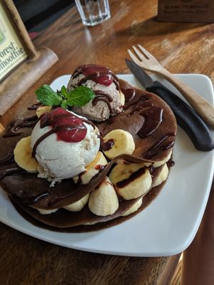 Think it was the buckwheat pancakes.. tasted as phoenominal as they look in the photo at The Seeds of Life in Ubud
