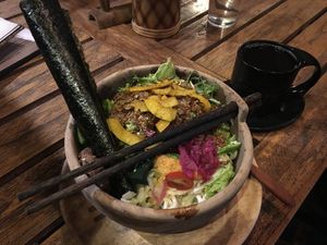 Sol bowl (the most incredible tasting salad ever!) at The Seeds of Life in Ubud