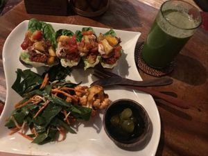 Delicious food and fresh juices!  at The Seeds of Life in Ubud
