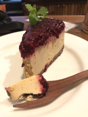 Berry, lime cheesecake  at The Seeds of Life in Ubud