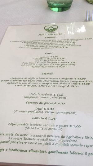 Menu  at La Locanda Del Gusto in Vicenza