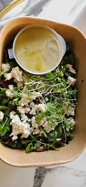 Feta cheese salad at Anicca - אניצ׳ה in Tel Aviv