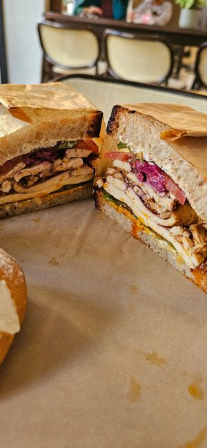 Tofu sandwich at Anicca - אניצ׳ה in Tel Aviv