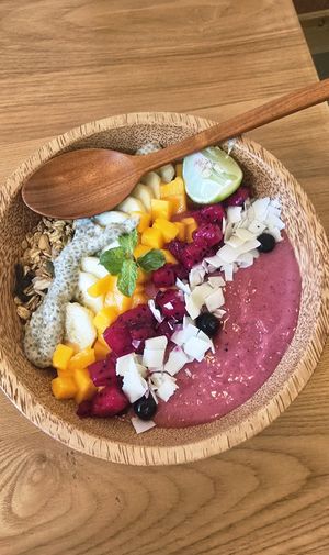 Tropical Pitaya bowl at 2 Roots Plant-Based Café in Ho Chi Minh City