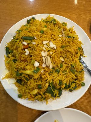 Vegetable biryanii  at Indian-Nepali Kitchen in Seattle