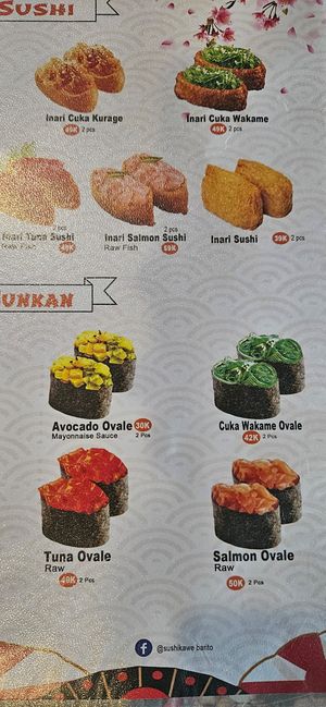 Menu at SUSHI KAWE PENIDA - Japanese Cuisine in Bali