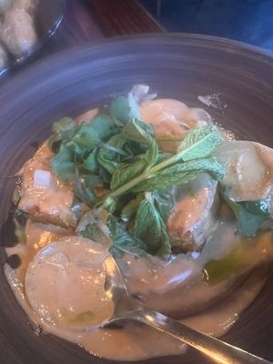 Barbecue pumpkin Massaman  at Lost in Asia in Hobart