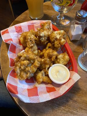 Cauliflower bites   at Cherry Reds Cafe and Bar in Birmingham