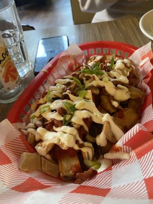 Spanish loaded fries   at Cherry Reds Cafe and Bar in Birmingham
