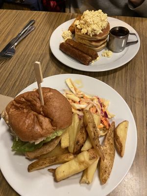 vegan burger  at Cherry Reds Cafe and Bar in Birmingham