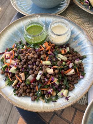 Chickpea salad   at We Have Been Here Before in St Georges
