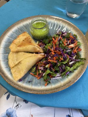 Samosa Salad  at We Have Been Here Before in St Georges