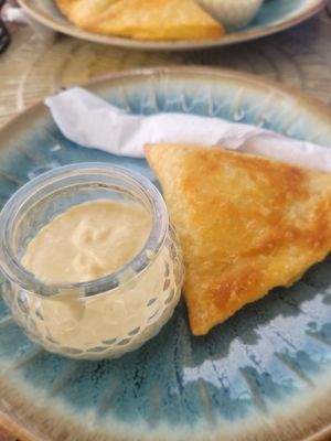 Samosa at We Have Been Here Before in St Georges