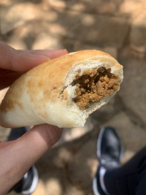 Salgado assado de soja   at VeGan-se in Brasilia