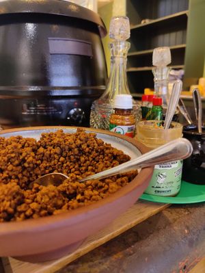 Lentils for soup at Kahvila Napero  in Helsinki
