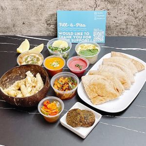 Vegan and alliums free option available and clearly labelled on their online delivery platform~ at Fill a Pita in Central Singapore