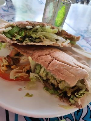 Eggplant pita sandwich at Fill a Pita in Central Singapore