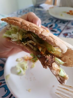 Eggplant pita at Fill a Pita in Central Singapore