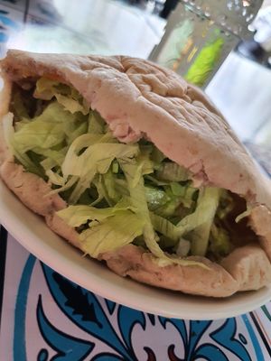 Falafel pita sandwich at Fill a Pita in Central Singapore