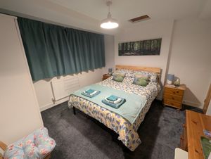 Upstairs King Bedroom at Kittiwake Cottage Bempton in Bempton