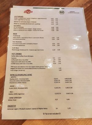 The drinks at Bunte Burger Cologne in Cologne