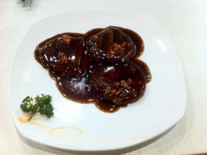 Black pepper veggie beef steak, ¥36. Delicious! at If Vegan in Shanghai