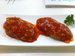 Thai style sweet & sour veggie fish, ¥36 at If Vegan in Shanghai