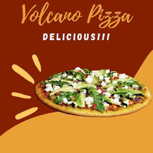 Pizza Volcan vegetariano at Maria's Restaurant in San Pedro La Laguna