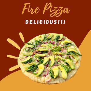 Fire Pizza vegetariano at Maria's Restaurant in San Pedro La Laguna