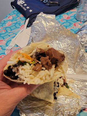 Vegan bahn mi burrito at The Wild Burrito in Wildwood