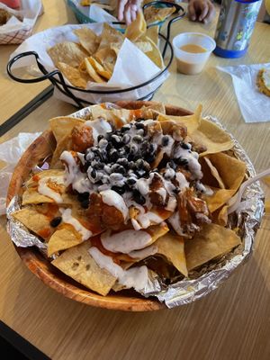 Vegan Buffalo nachos  at The Wild Burrito in Wildwood
