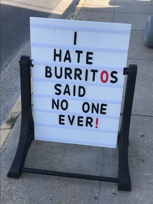 I love their sense of humor! at The Wild Burrito in Wildwood